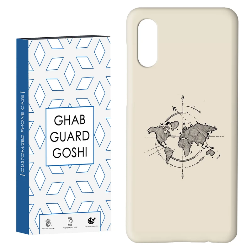 کاور قاب گارد گوشی طرح نقشه کد Dimo-175 مناسب برای گوشی موبایل سامسونگ Galaxy A02 / M02