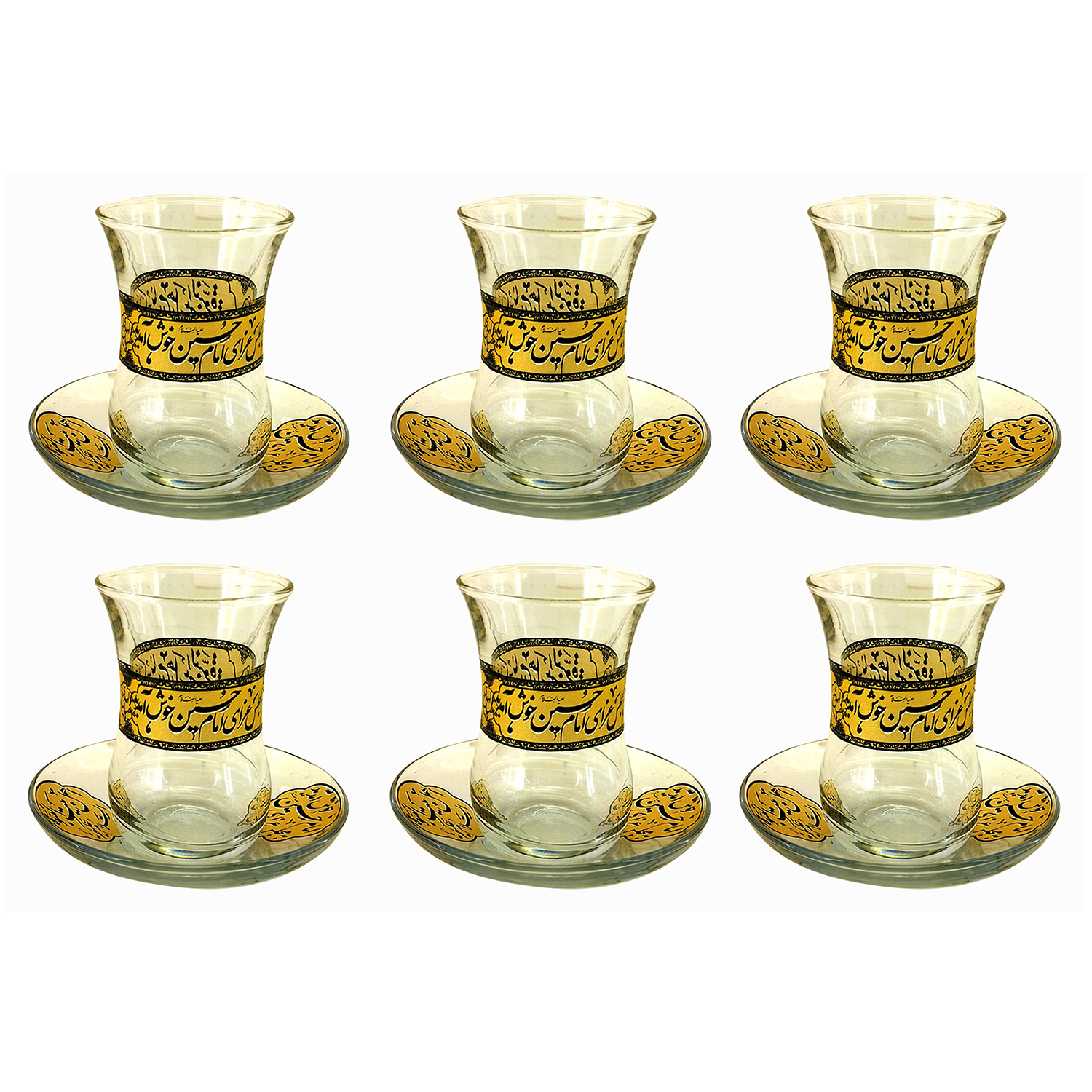 سرویس چای خوری 12 پارچه مدل به مجلس عزای امام حسین ع خوش آمدید کد 102947