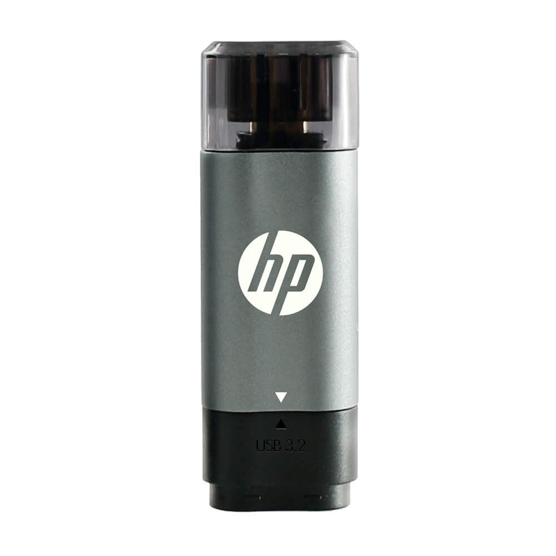فلش مموری اچ پی مدل x5600c type-c adapter USB3.2 ظرفیت 64 گیگابایت