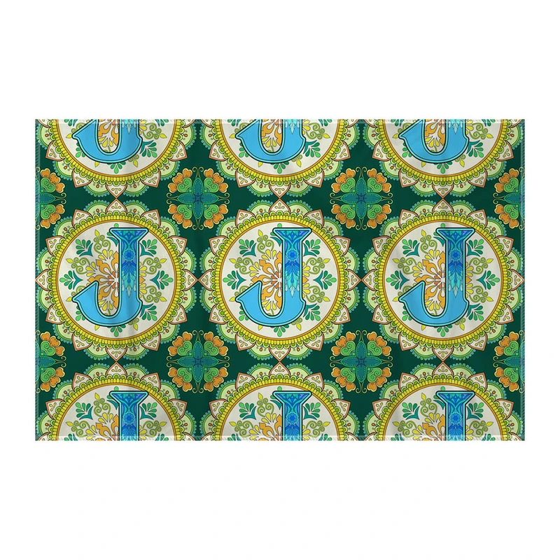 کاغذ کادو ترمه طراحان ایده مدل حرف J ماندالا کد cfp2960