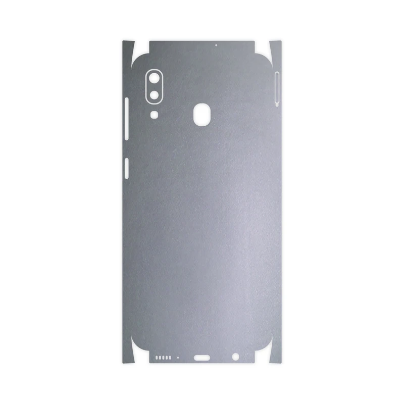 برچسب پوششی ماهوت مدل Full skin-Matte-Silver مناسب برای گوشی موبایل سامسونگ Galaxy A30