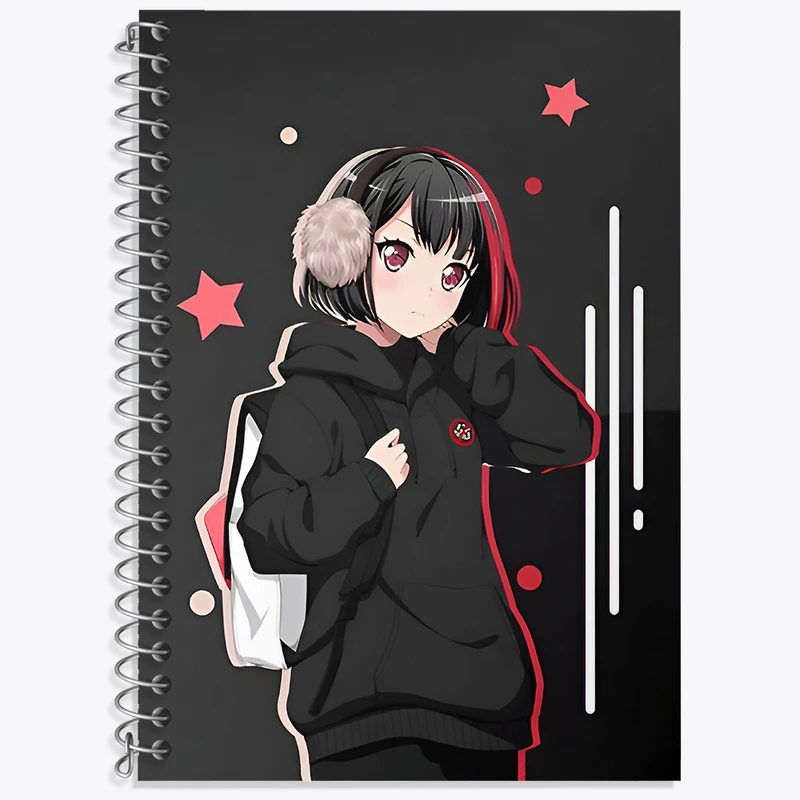 دفتر لغت 50 برگ خندالو طرح دختر انیمه ای کد N3394