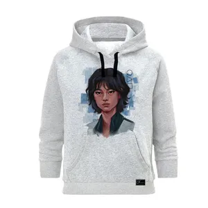 هودی زنانه مدل SQUID GAME کد J146 رنگ طوسی