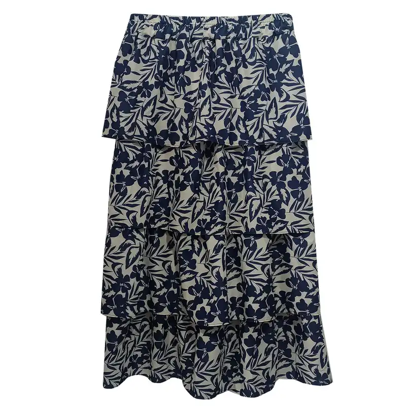 دامن فون زنانه مدل ch-1b رنگ سرمه‌ای