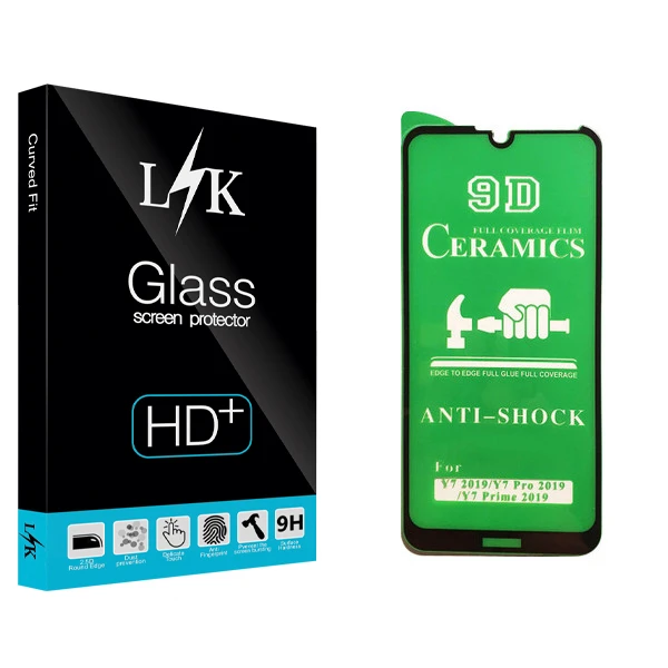 محافظ صفحه نمایش سرامیکی ال کی مدل Hard glass مناسب برای گوشی موبایل هوآوی Y7 2019