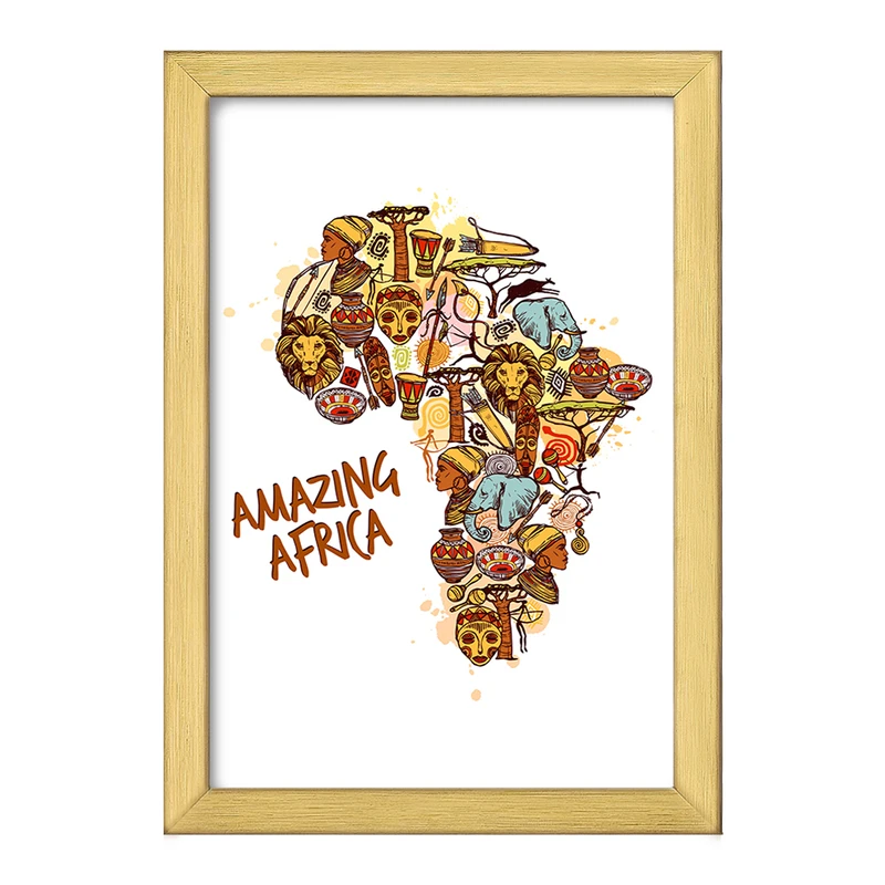 تابلو خندالو طرح آفریقا Africa کد 29832