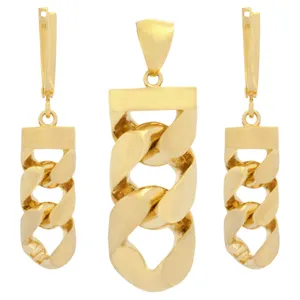 نیم ست طلا 18 عیار زنانه طلای مستجابی کد 010