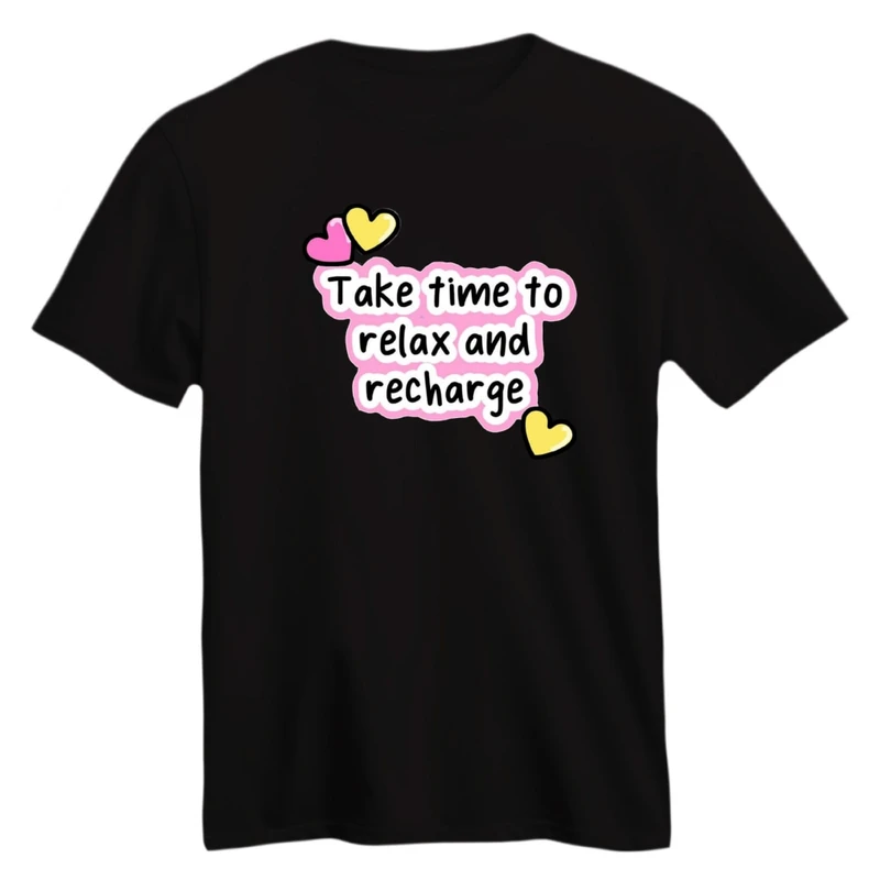 تی شرت آستین کوتاه زنانه مدل زمان بده