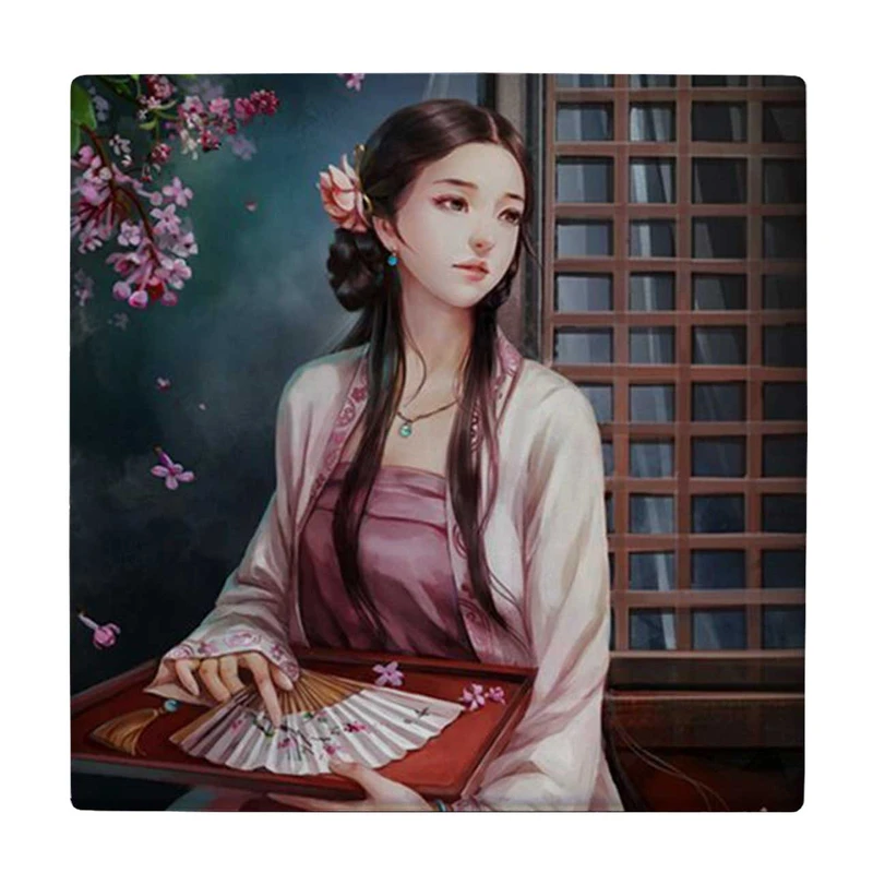 زیر لیوانی طرح بانوی چینی کد    4073107_2756