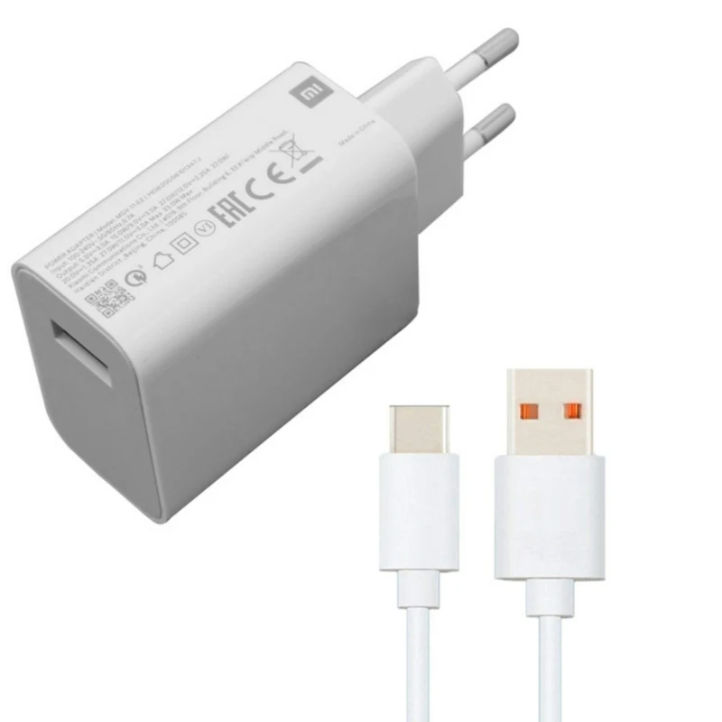 شارژر دیواری  مدل 33 وات توربو به همراه کابل USB-C