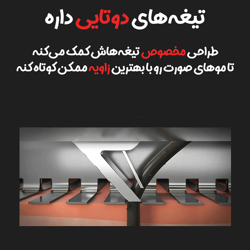 ماشین اصلاح موی صورت شیائومی مدل MIJIA S500 2021 با سه تیغه چرخشی 360 درجه، موتور ژاپنی، صفحه نمایش LED، ضد آب با قابلیت استفاده زیر دوش، شارژ سریع Type-C و همراه با سری یدک رنگ مشکی مات