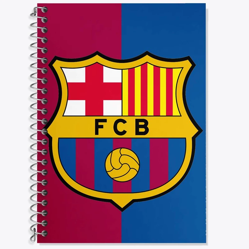 دفتر لغت 50 برگ خندالو مدل باشگاه بارسلونا FC Barcelona کد 2094