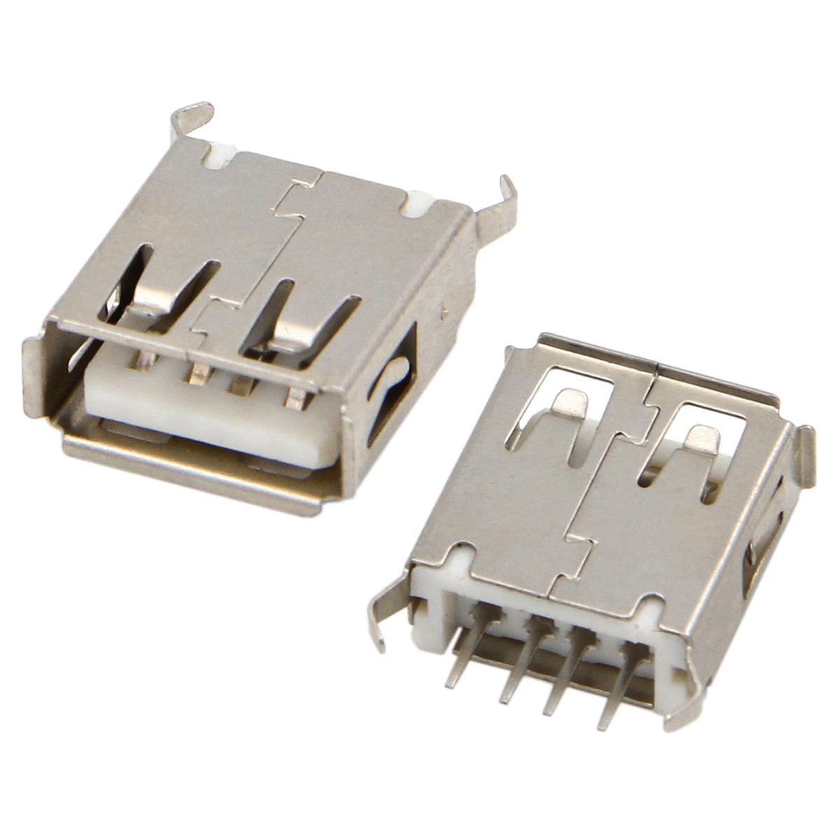 كانكتور مادگی USB-A مدل 4Pin-180Deg.Cur بسته ده عددی