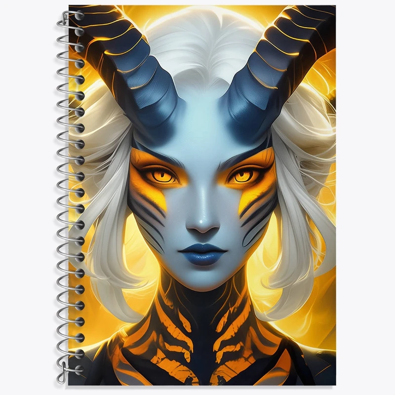 دفتر زبان 50 برگ خندالو مدل دو خط طرح دخترانه کد N1243