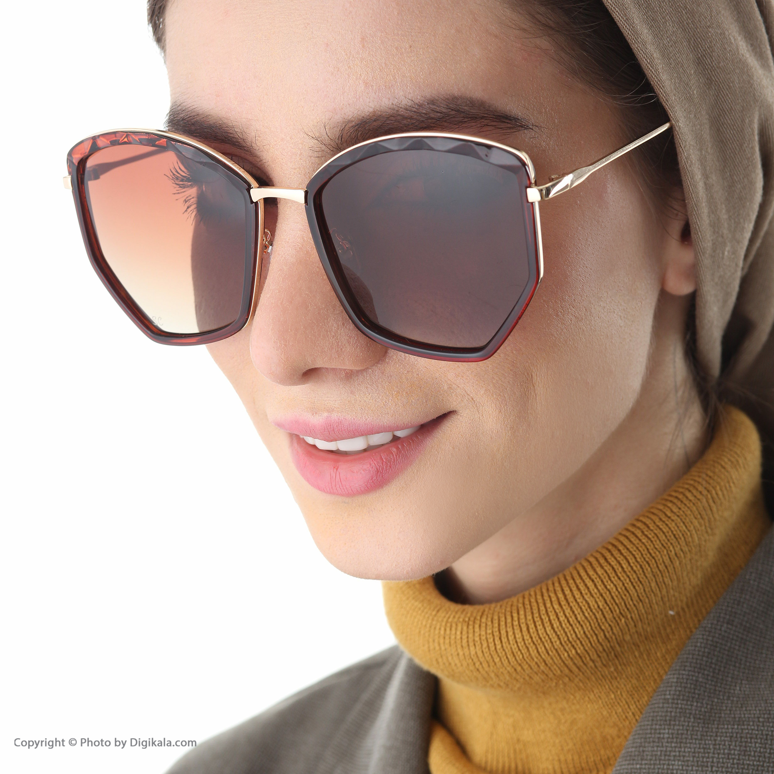 عینک آفتابی زنانه سانکروزر مدل 6015 br -  - 7