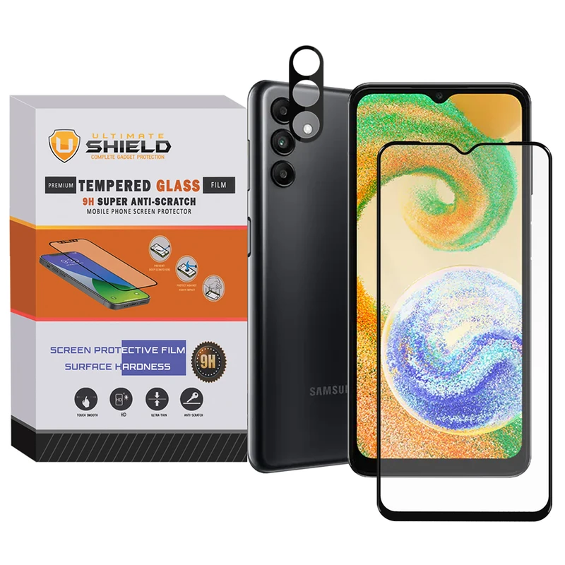 محافظ لنز دوربین آلتیمیت شیلد مدل 3D-UG مناسب برای گوشی موبایل سامسونگ Galaxy A04s / a13 5G / M13 4G به همراه محافظ صفحه نمایش گوشی