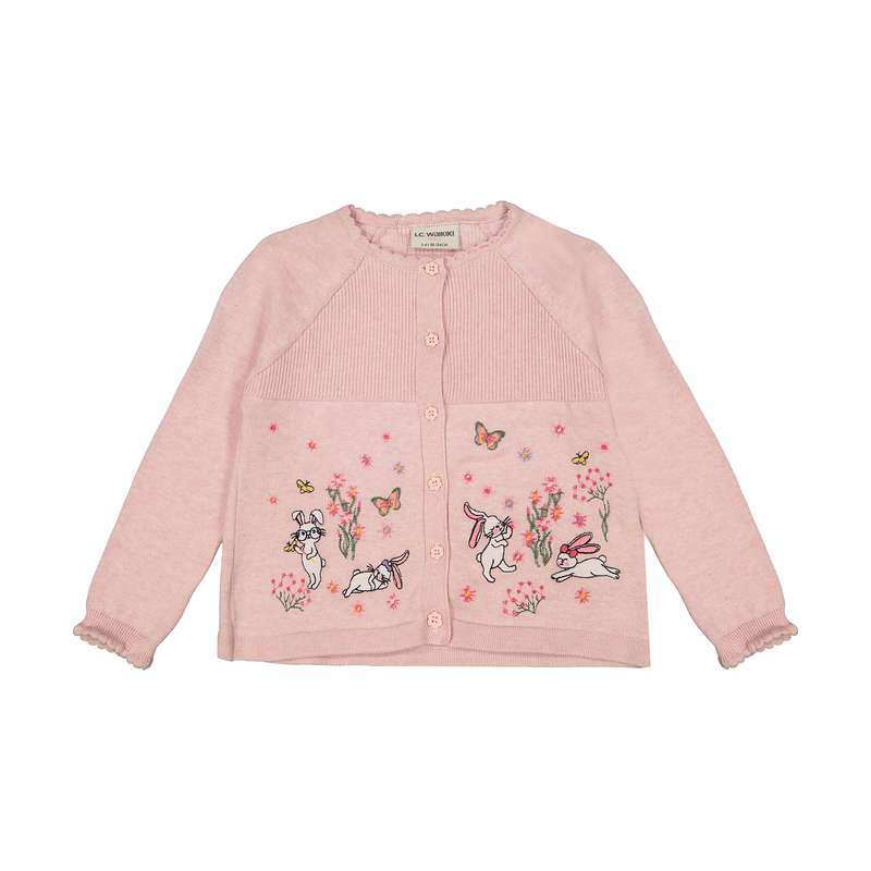 ژاکت دخترانه ال سی وایکیکی مدل 8W0945Z4-373-PINKMELANGE ژاکت دخترانه ال سی وایکیکی مدل 8W0945Z4-373-PINKMELANGE
