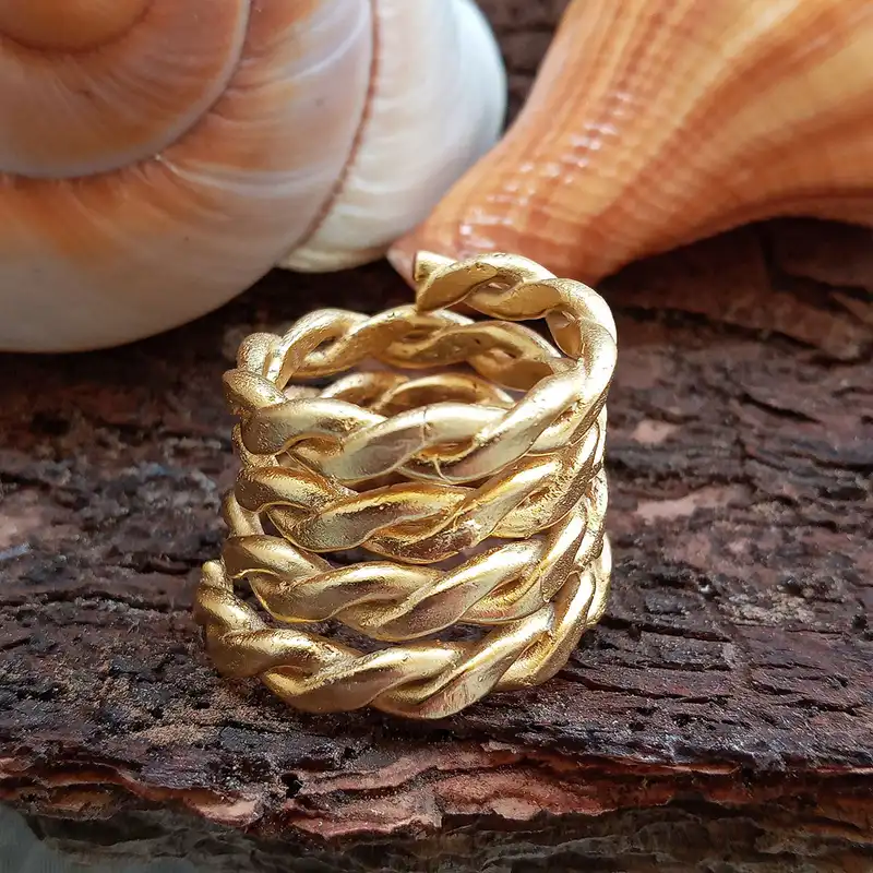 انگشتر مدل زنجیر کد cartie-11