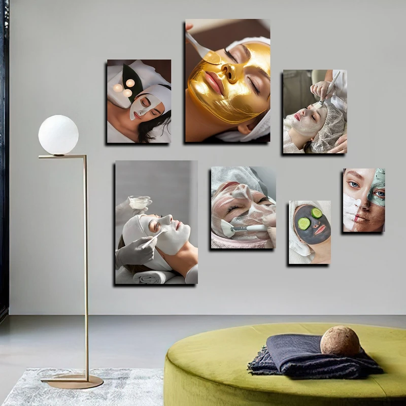 تابلو شاسی بکلیت طرح پاکسازی پوست و زیبایی مدل SH-2962 مجموعه 7 عددی