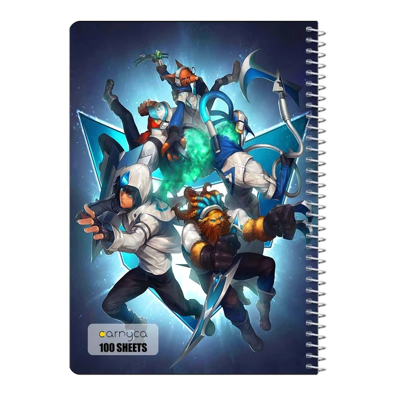 دفتر مشق 100 برگ سیمی کارنیکا طرح لیگ افسانه ها League of Legends کد 32055