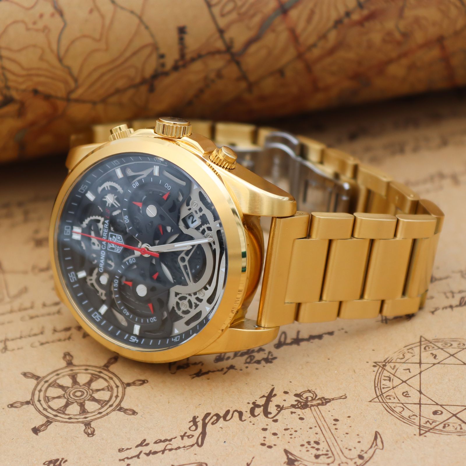 ساعت مچی عقربه‌ای مردانه تگ هویر مدل 1342-1 - Master quality کد WG-86 -  - 2