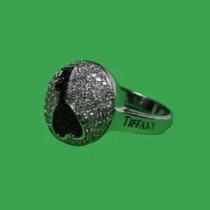 انگشتر نقره زنانه مدل قلب وکلید