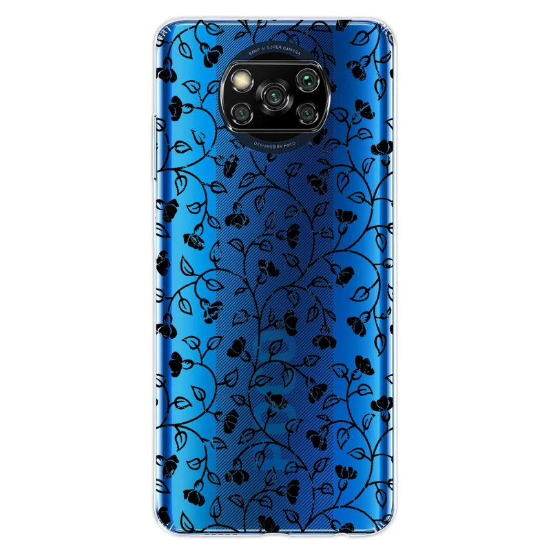 کاور مگافون طرح گل مدل C42-B مناسب برای گوشی موبایل شیائومی Poco X3 / X3 NFC / X3 PRO 