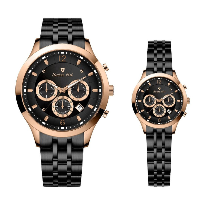 ست ساعت مچی عقربه‌ای سوئیس آرت مدل 620007/8-12