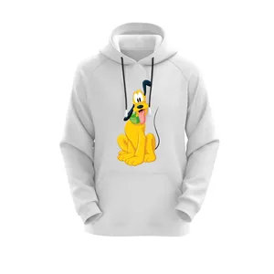 هودی زنانه مدل سگ کد E25 رنگ سفید