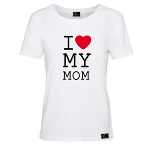 تی شرت آستین کوتاه زنانه مدل MY MOM کد B0130 رنگ سفید
