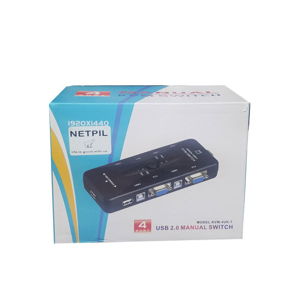 سویچ چهار پورت KVM نت پیل مدل FJ-4UK 1