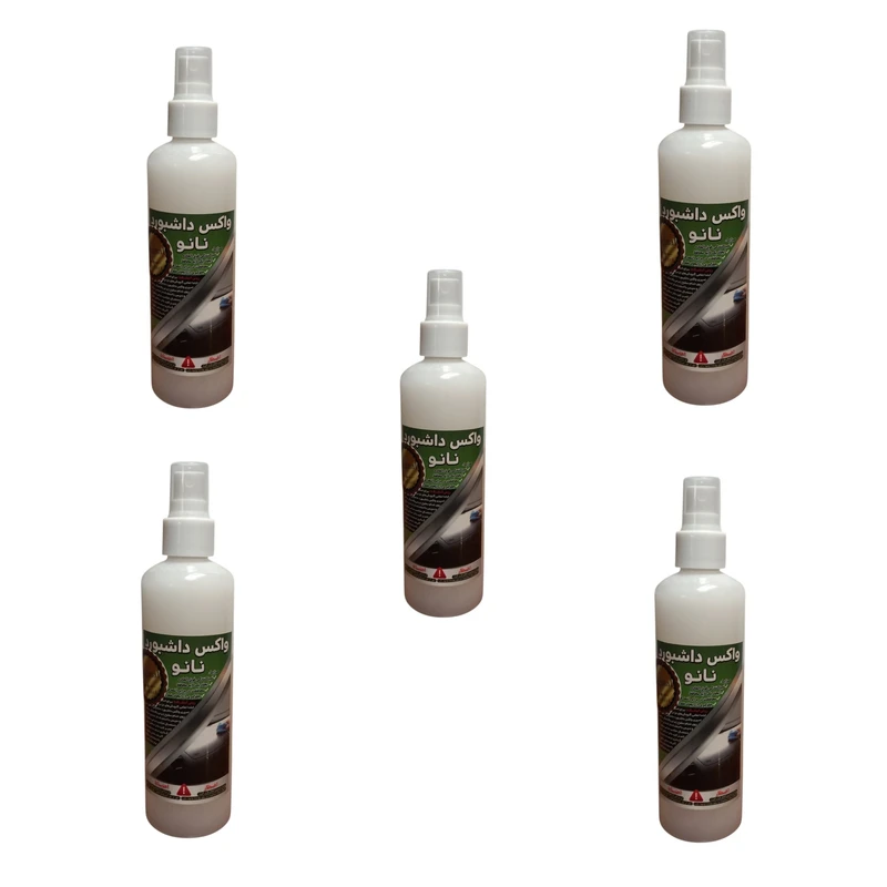 واکس داشبورد خودرو مدل نانو حجم 250 میلی لیتر مجموعه 5 عددی 