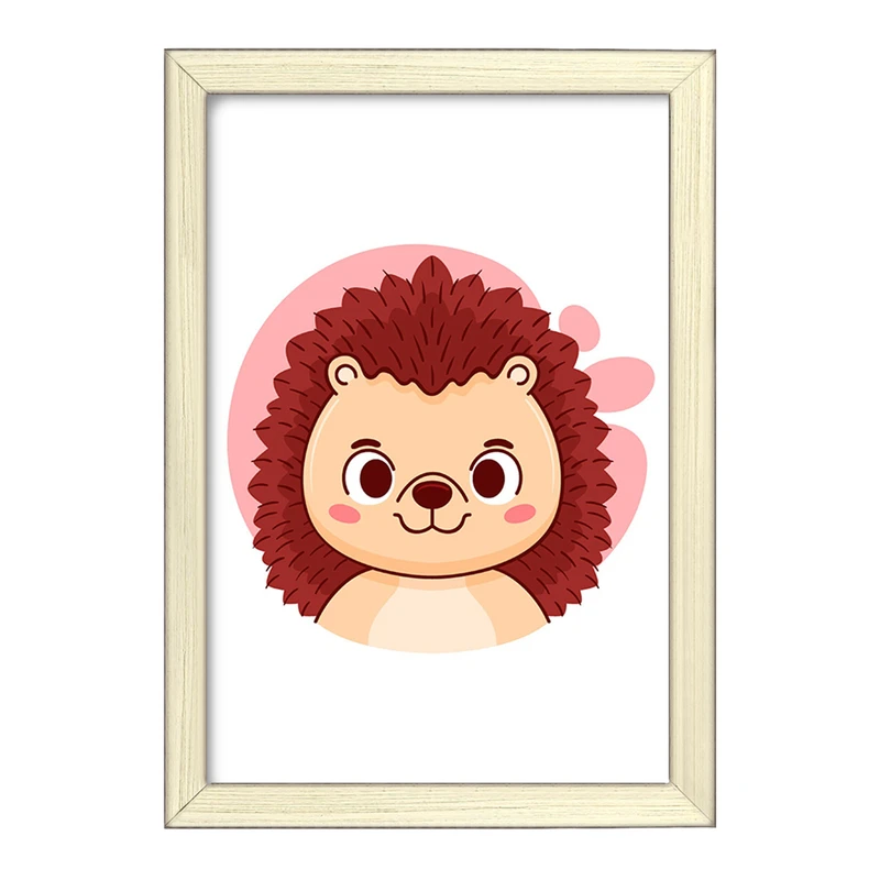 تابلو خندالو طرح جوجه تیغی حیوانات بامزه کد 37158