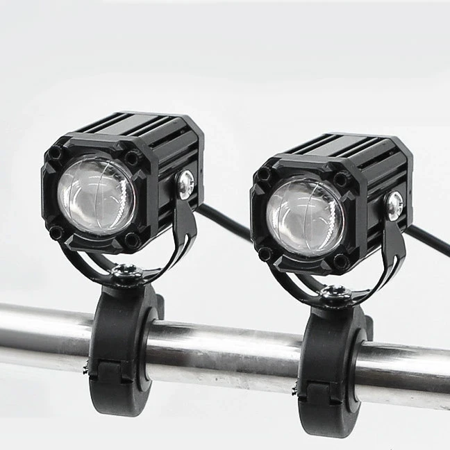 عکس شماره 4 : چراغ پرژکتور موتورسیکلت مدل evil eye بسته دو عددی