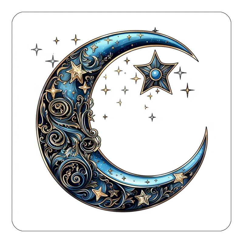 مگنت کاکتی طرح ماه و ستاره مدل mp51706