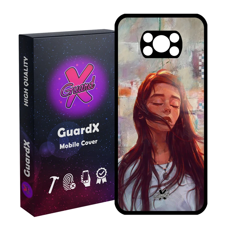 کاور گارد ایکس طرح Girl مدل Glass10056 مناسب برای گوشی موبایل شیائومی Poco X3 / Poco X3 NFC