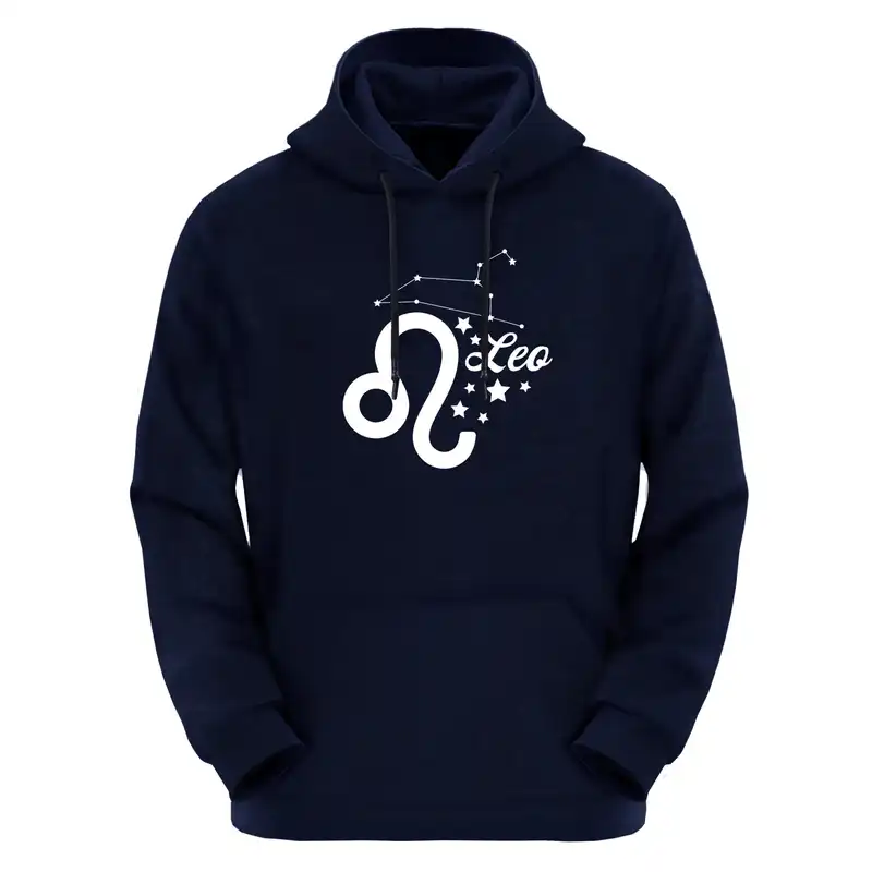 هودی زنانه مدل ماه مرداد کد D12 رنگ سرمه ای