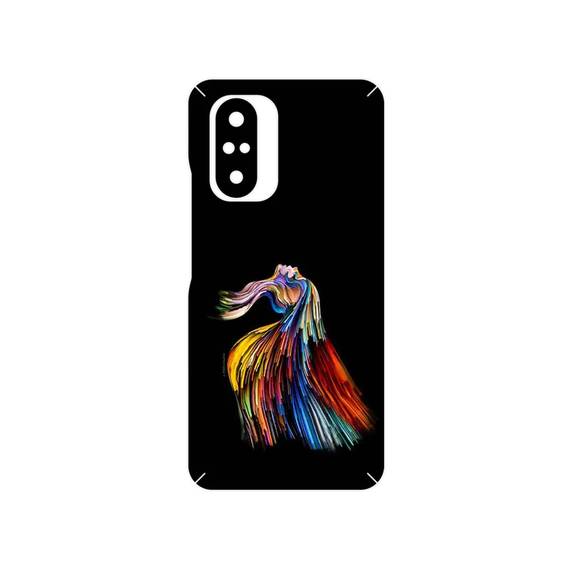 برچسب پوششی ماهوت مدل Rainbow Hair Digital Art مناسب برای گوشی موبایل شیائومی Poco F3 5G
