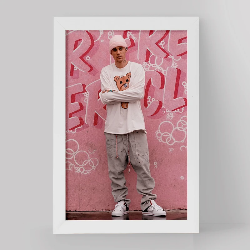 تابلو خندالو مدل جاستین بیبر Justin Bieber کد 19018