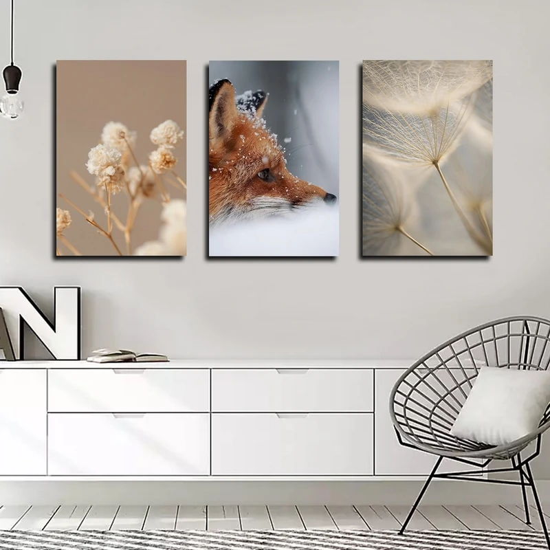 تابلو شاسی بکلیت طرح قاصدک و حیات وحش مدل SH-2419 مجموعه 3 عددی