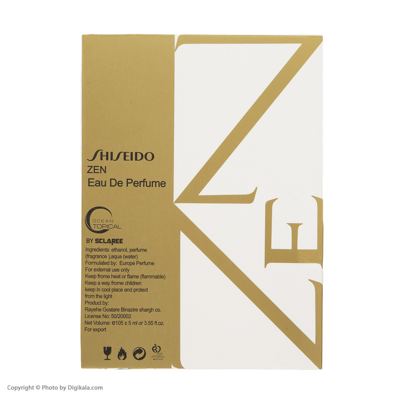ادو پرفیوم زنانه اوشن تاپیکال مدل Shiseido Zen حجم 105 میلی لیتر ادو پرفیوم زنانه اوشن تاپیکال مدل Shiseido Zen حجم 105 میلی لیتر