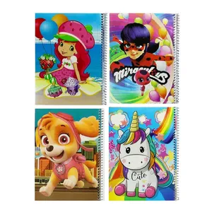 دفتر نقاشی 50 برگ طرح کارتونی کفشدوزکی و توت فرنگی مجموعه 4 عددی