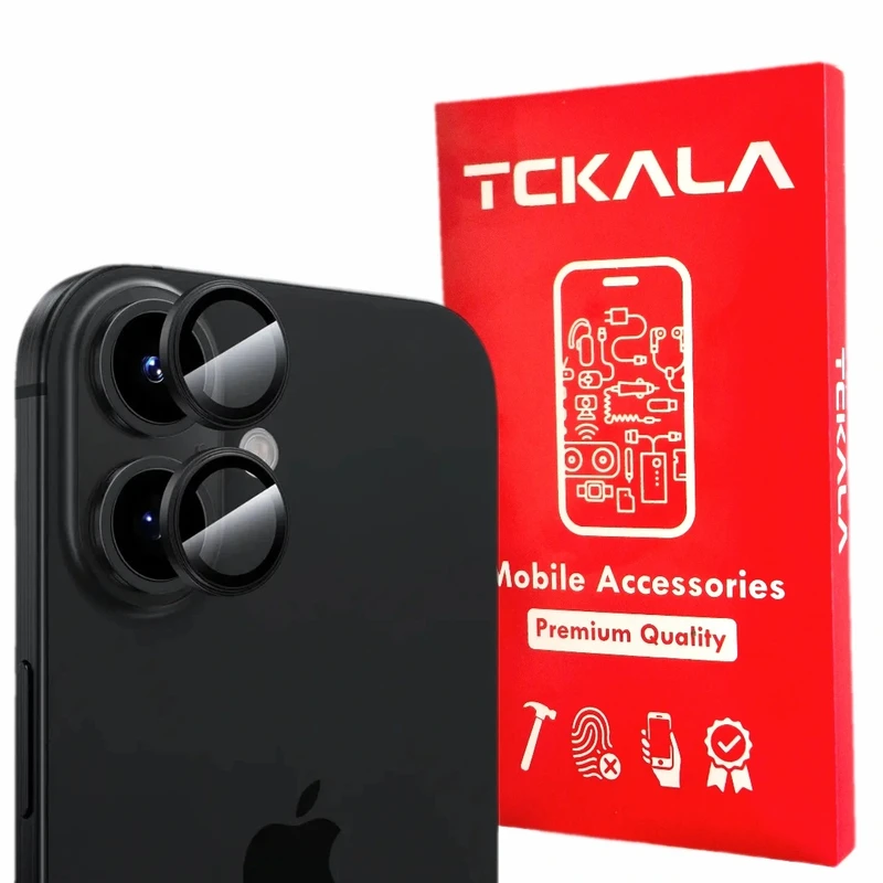 محافظ لنز دوربین تیسیکالا مدل رینگی فلزی مناسب برای گوشی موبایل اپل IPhone 16 / 16 Plus 