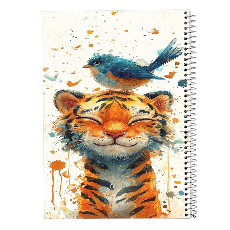 دفتر ژورنال نویسی 50 برگ مدوپد مدل نقطه ای طرح موجودات فانتزی کد DF17049