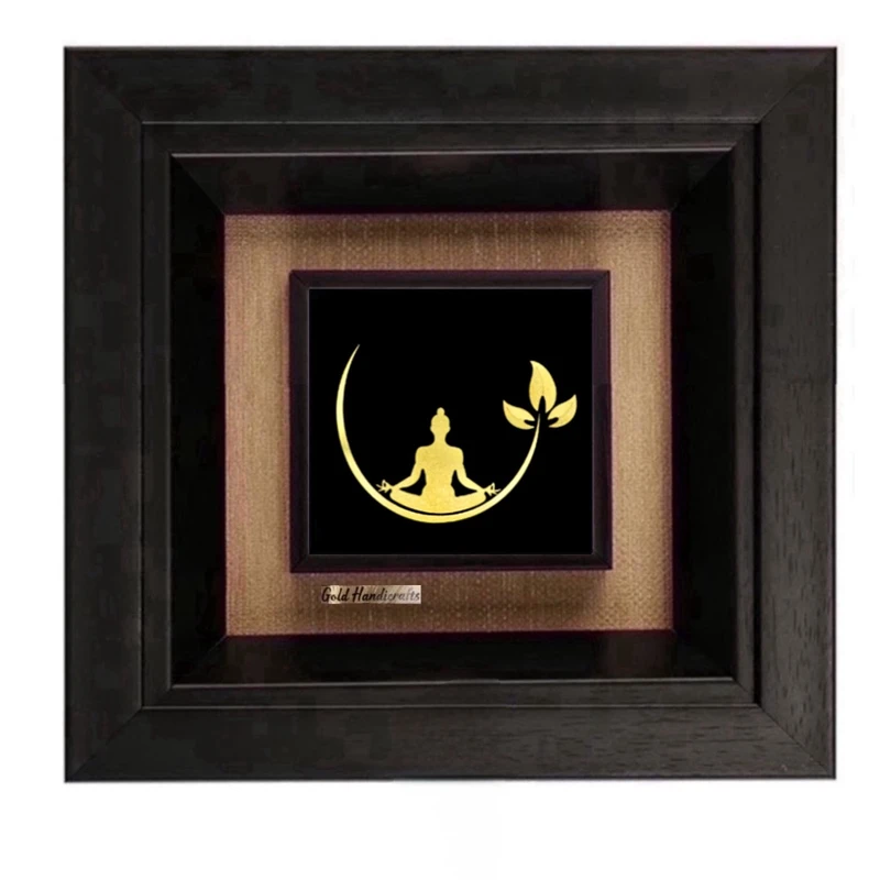 تابلو طلاکوب زرکات طرح یوگا کوچک مدل F192