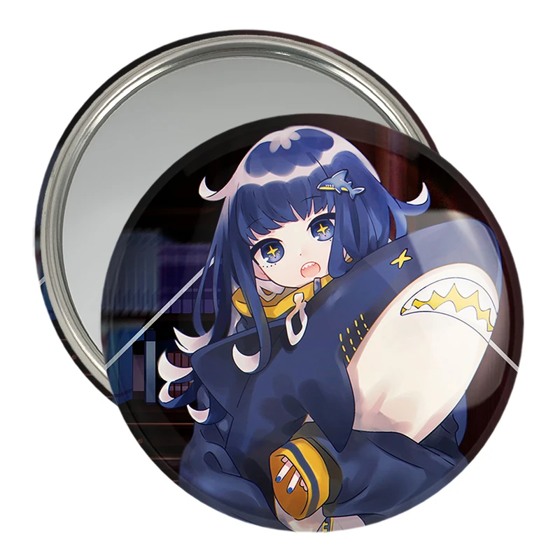 آینه جیبی خندالو مدل دختر انیمه ای  کد 18043