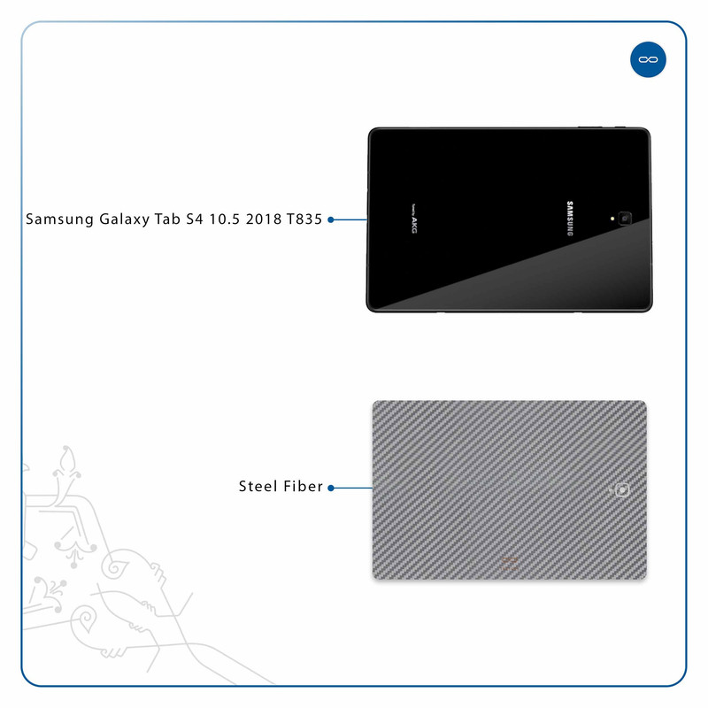 برچسب پوششی ماهوت مدل Steel-Fiber مناسب برای تبلت سامسونگ Galaxy Tab S4 10.5 2018 T835