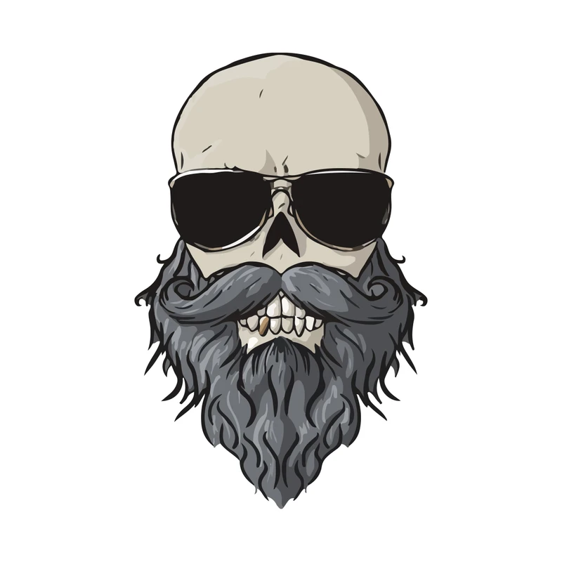 برچسب لپ تاپ پویا مارکت طرح ریبن اسکلت کد 1544