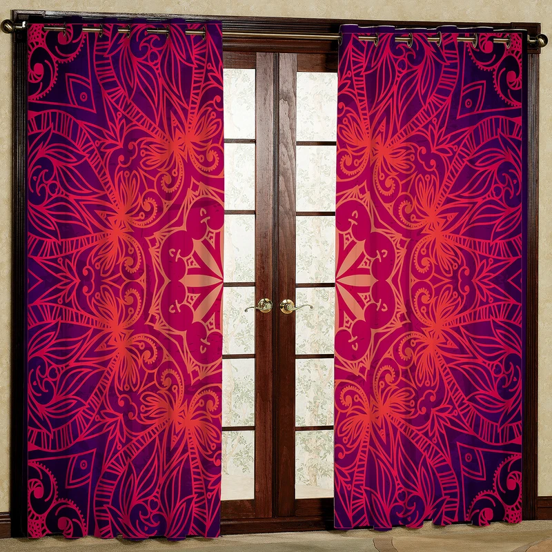 پرده مدل هازان پانچی کد 4777 سایز 140x200 سانتی متر