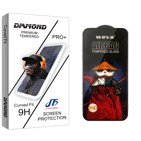 محافظ صفحه نمایش جی اف مدل Diamond Air Bag مناسب برای گوشی موبایل اپل iPhone 13 Pro
